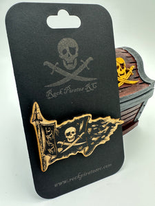 Rock Pirates RC Flag Pin (Free Shipping)